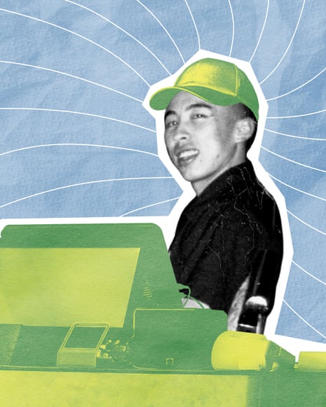 An illustration featuring a photo of a young Max Veenhuyzen
