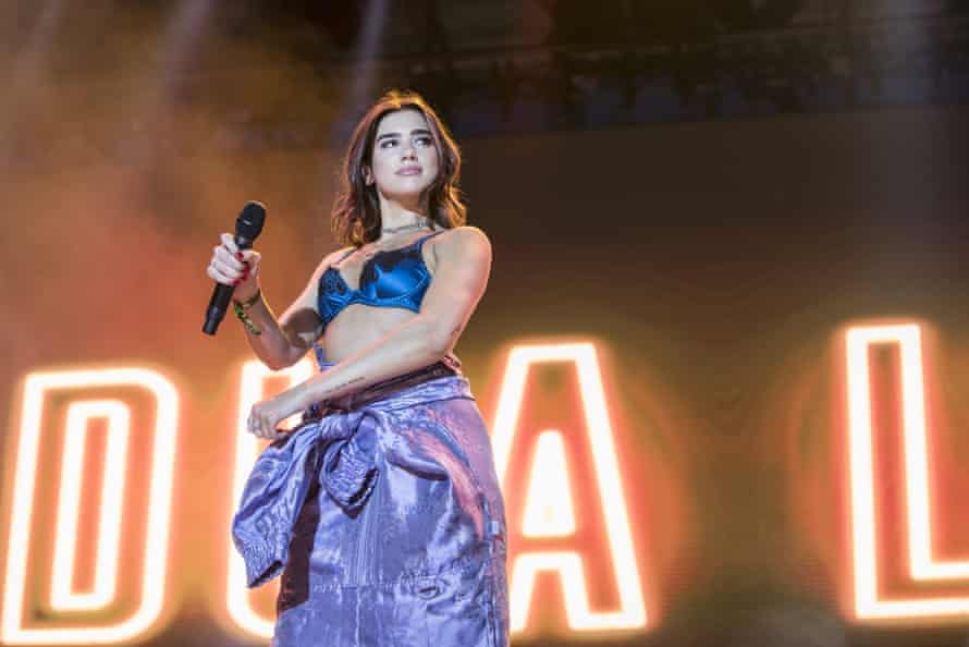 Dua Lipa performs at the Benicassim festival this month.