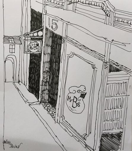 Imtiaz’s sketch of Mr B’s Bookshop