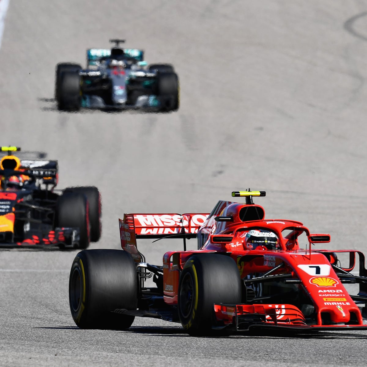 Kimi Raikkonen Makes Lewis Hamilton Wait For F1 Title With Us Gp Win Sport The Guardian