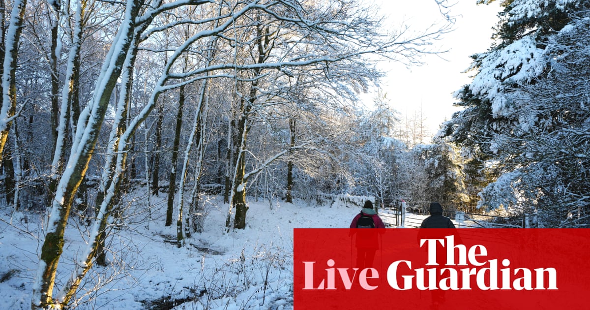 UK weather live: country braces for snow and freezing rain as temperatures fall