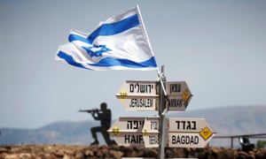 An Israeli soldier in the Israeli-occupied Golan Heights