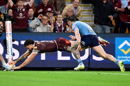 Jojo Fifita late try wasn’t enough for Queensland to reel in NSW.