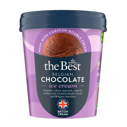 Morrisons The Best Belgian Chocolate ice-cream
