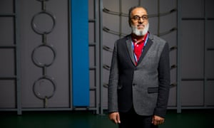 Headteacher Hatim Kapacee photographed in the school gym