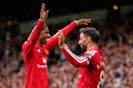 Marcus Rashford and Bruno Fernandes