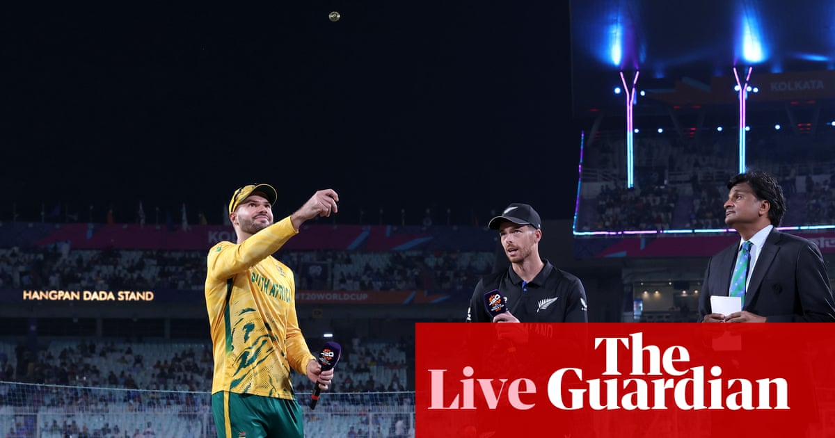 South Africa v New Zealand: T20 World Cup cricket semi-final – live