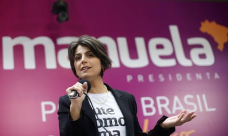 Manuela D’Avila during her presidential run against Jair Bolsonaro in 2018.
