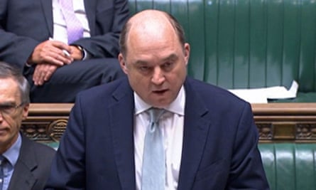 British defence secretary Ben Wallace in the House of Commons
