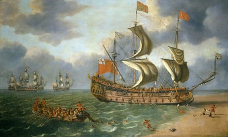 A painting of the 1682 disaster by Johan Danckerts