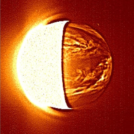 A image of the Venus’ night-side produced by the Akatsuki mission.