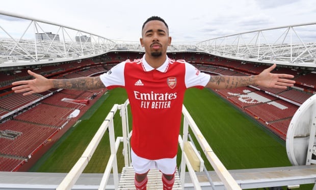 Arsenal unveil new signing Gabriel Jesus.