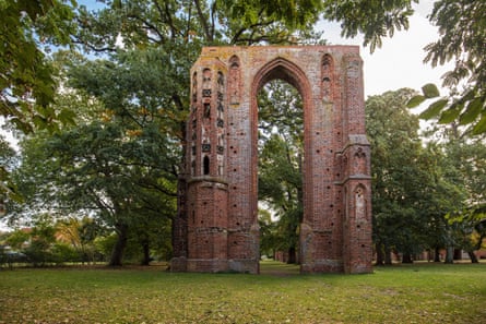 Old wall of abbey