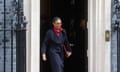 Kemi Badenoch leaving No 10 Downing Street on 16 April