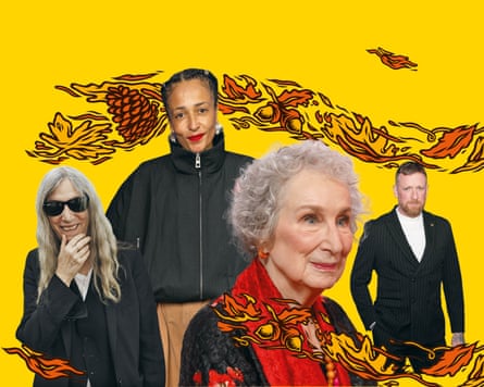 Patti Smith, Zadie Smith, Margaret Atwood and Bradley Wiggins.