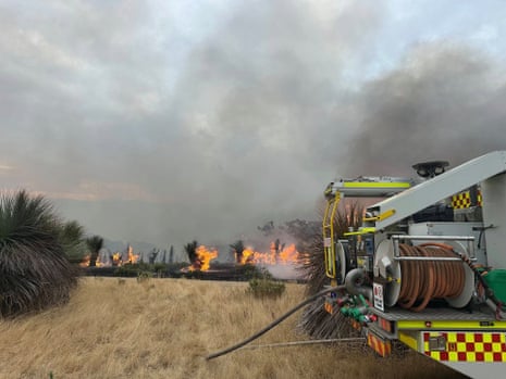 Willunga CFS joined other local brigades to assist with a bushfire at Deep Creek