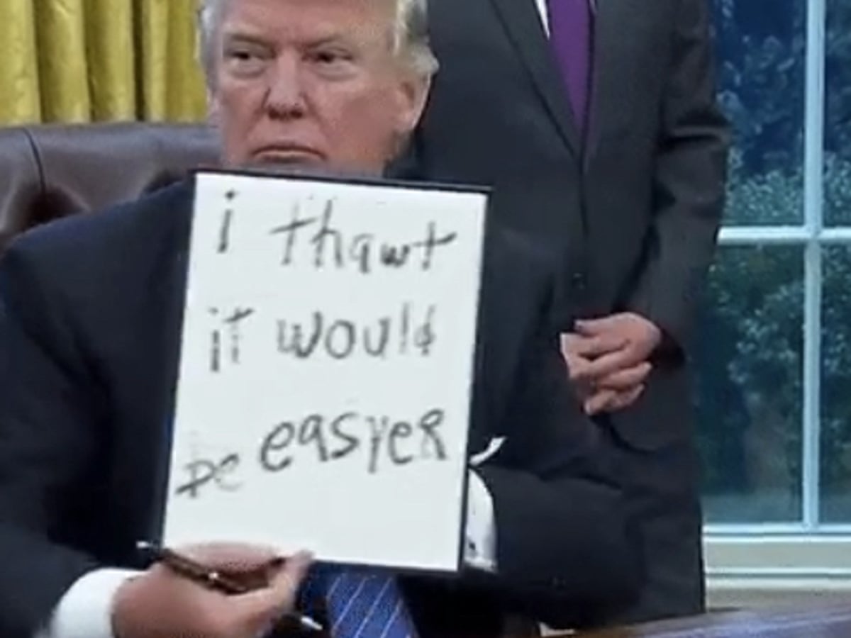 Spicer Facts And Weird Handshakes 100 Days Of Trump In Memes Technology The Guardian