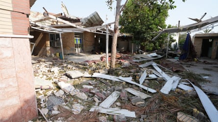 Damaged buildings