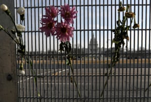 The US Capitol is seen through high levels of security as Donald Trump’s second impeachment trial begins.