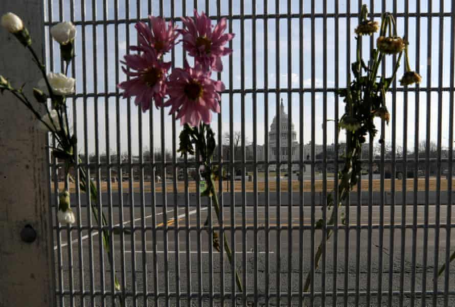 The US Capitol is seen through high levels of security as Donald Trump’s second impeachment trial begins.