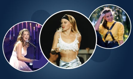 A composite image of Delta Goodrem, Kylie Minogue and Dannii Minogue