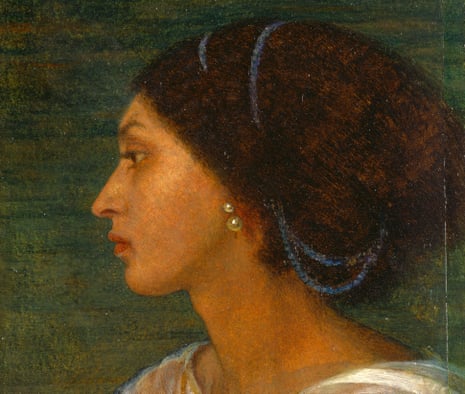 A detail from Head of a Mulatto Woman by Joanna Wells, with Fanny Eaton as the model.
