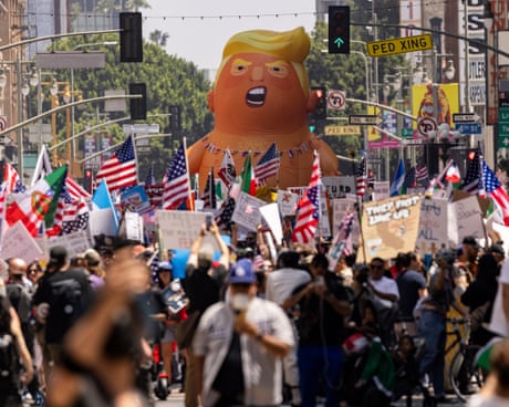 people march outside