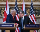 Trump turns fire on Putin and lauds UK in press conference with Starmer
