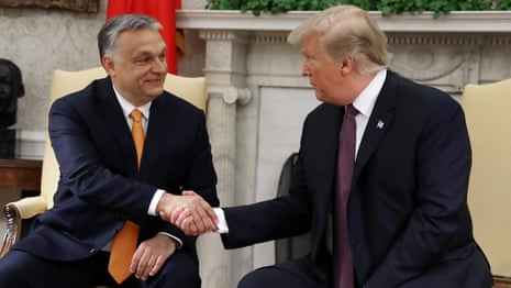 Donald Trump and Viktor Orbán praise each other at White House meeting  - video