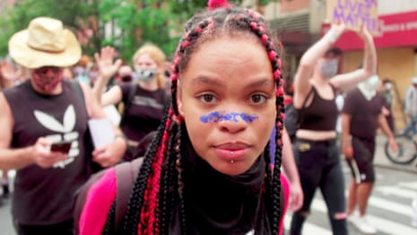 Inside the George Floyd protests in New York: 'we are not the problem' – video