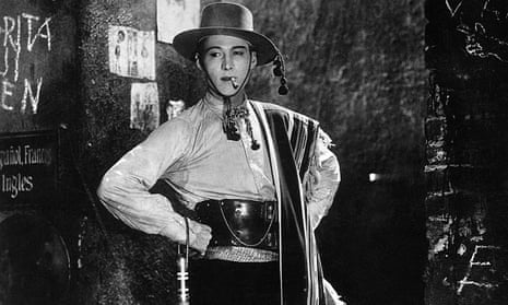 Smokin’ … Rudolph Valentino in The Four Horsemen of the Apocalypse.