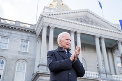  Joe Biden in New Hampshire last year. The former vice-president pledged to be a unifying force.