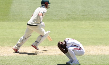 Shamar Joseph rues a dropped catch in West Indies’ 10-wicket loss to Australia in the first Test at Adelaide Oval.