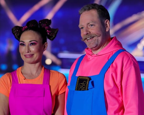 Rufus Hound with his Dancing On Ice partner, Robin Johnstone