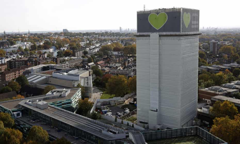Grenfell Tower, covered