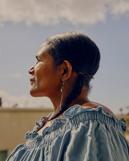 Black and white portrait of Ericka Abram.