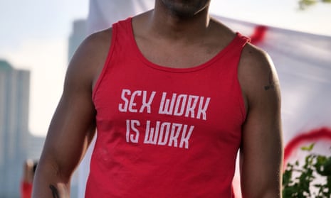 Sex workers and activists held a rally in New York City to raise awareness of issues affecting sex workers.
