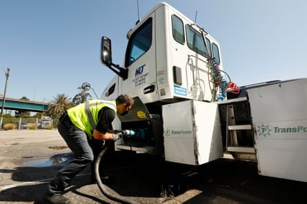 Total Transportation Services Inc. has one electric truck in its fleet at the Port of Los Angeles.