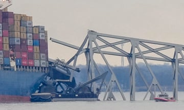 The container ship that hit the Francis Scott Key Bridge in Baltimore