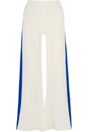 £340 by Zeus+Dione from <a href="http://www. /gb/en/product/649494/ZeusandDione/alcyone-silk-crepe-de-chine-wide-leg-pants"> </a>
