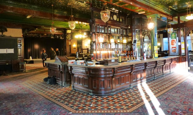 Victorian gin palace inside the Cauliflower hotel in Ilford, Essex