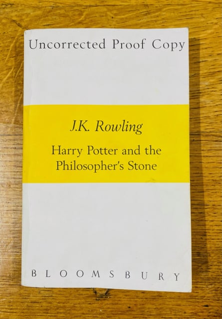Uncorrected proof copy of Harry Potter and the Philosopher’s Stone.
