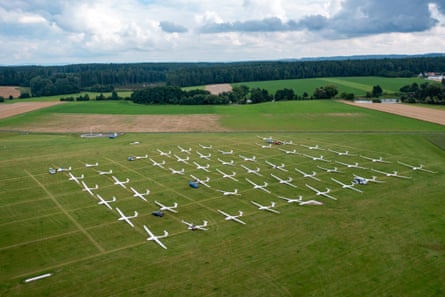 Gliders on the grid at the Women’s World Championship in Zbraslavice, Czech Republic.