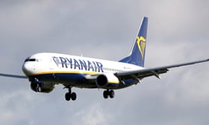 A Ryanair plane.