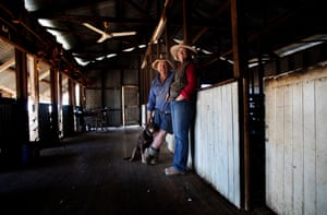 Andrew and Louise Martin on Macfarlane station.