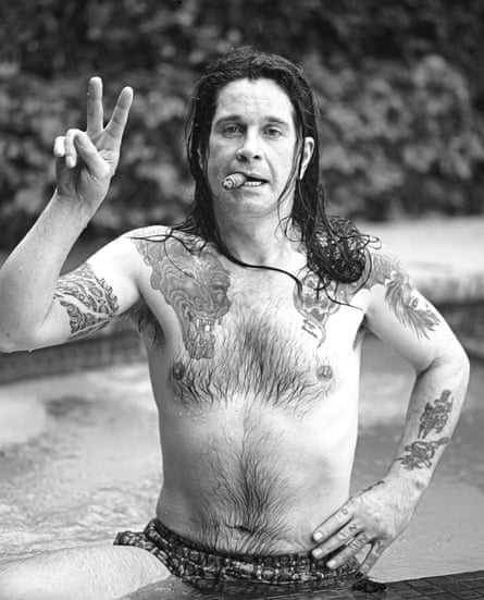 Ozzy Osborne at his home in Beverly Hills, California, 1987.