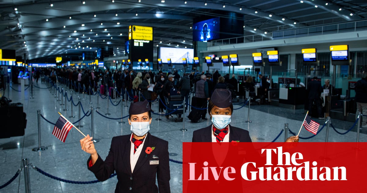 UK flights to the US resume as travel ban lifts; UK consumer confidence lowest since March – business live