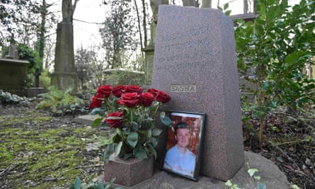 The grave of murdered ex-KGB agent Alexander Litvinenko