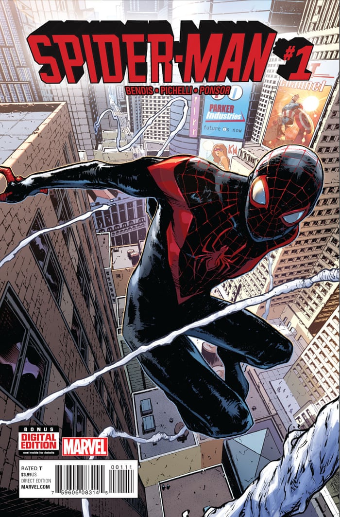 Spider Man 1 Leaps Into New More Diverse Era As Black Teen Dons Mask Books The Guardian