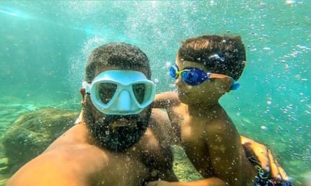 Ghassan Najjar with his son